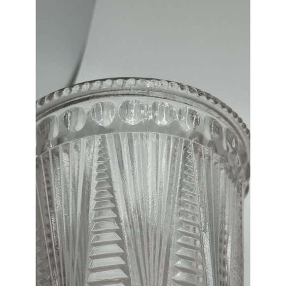 Antique EAPG 1897 McKee Adonis/Washboard/Pleat & Tuck Covered Sugar Bowl - Picture 12 of 16